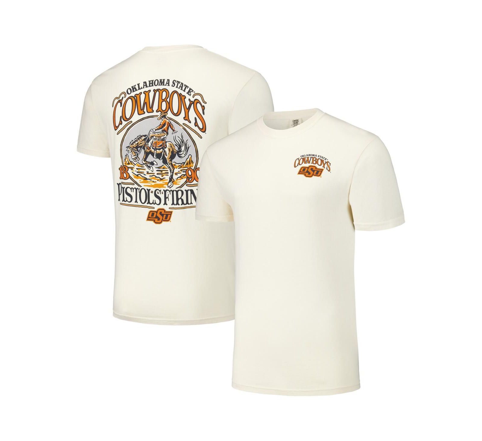 Image One Men's and Women's Natural Oklahoma State Cowboys Hyper Local Western Poster T-Shirt