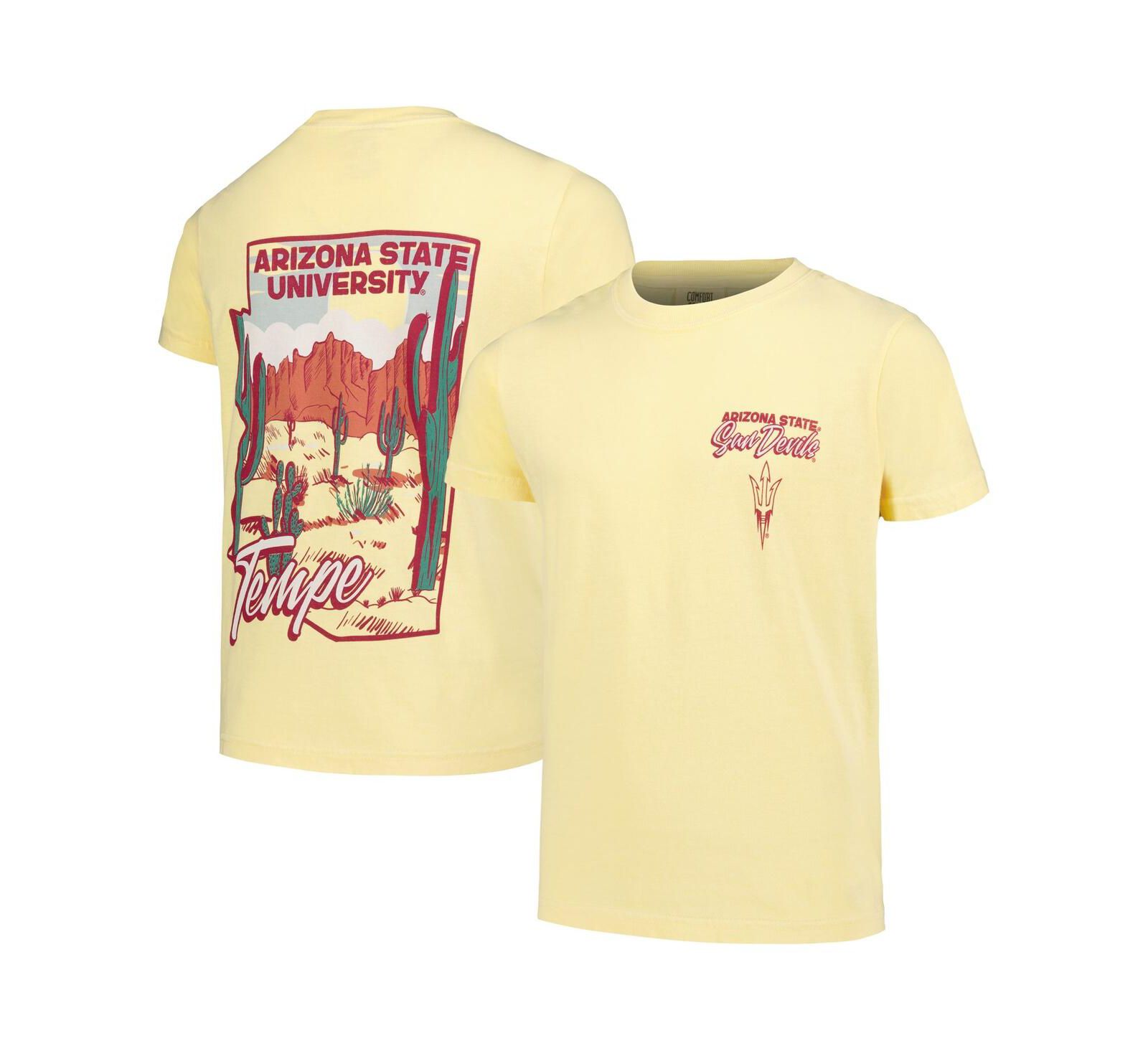 Image One Big Boys and Girls Gold Arizona State Sun Devils Hyperlocal Comfort Colors T-Shirt