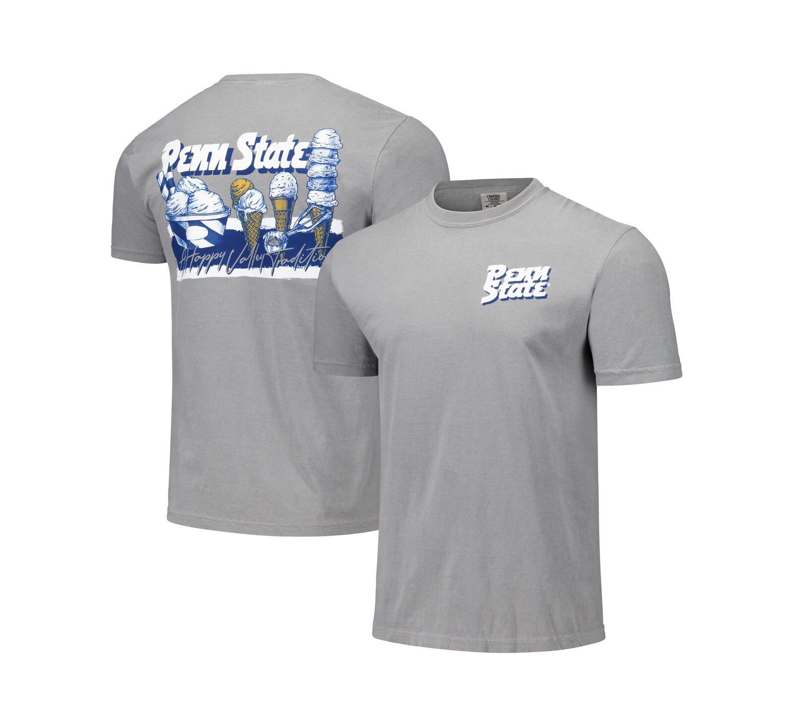 Футболка Image One для мужчин и женщин серая с принтом Penn State Nittany Lions