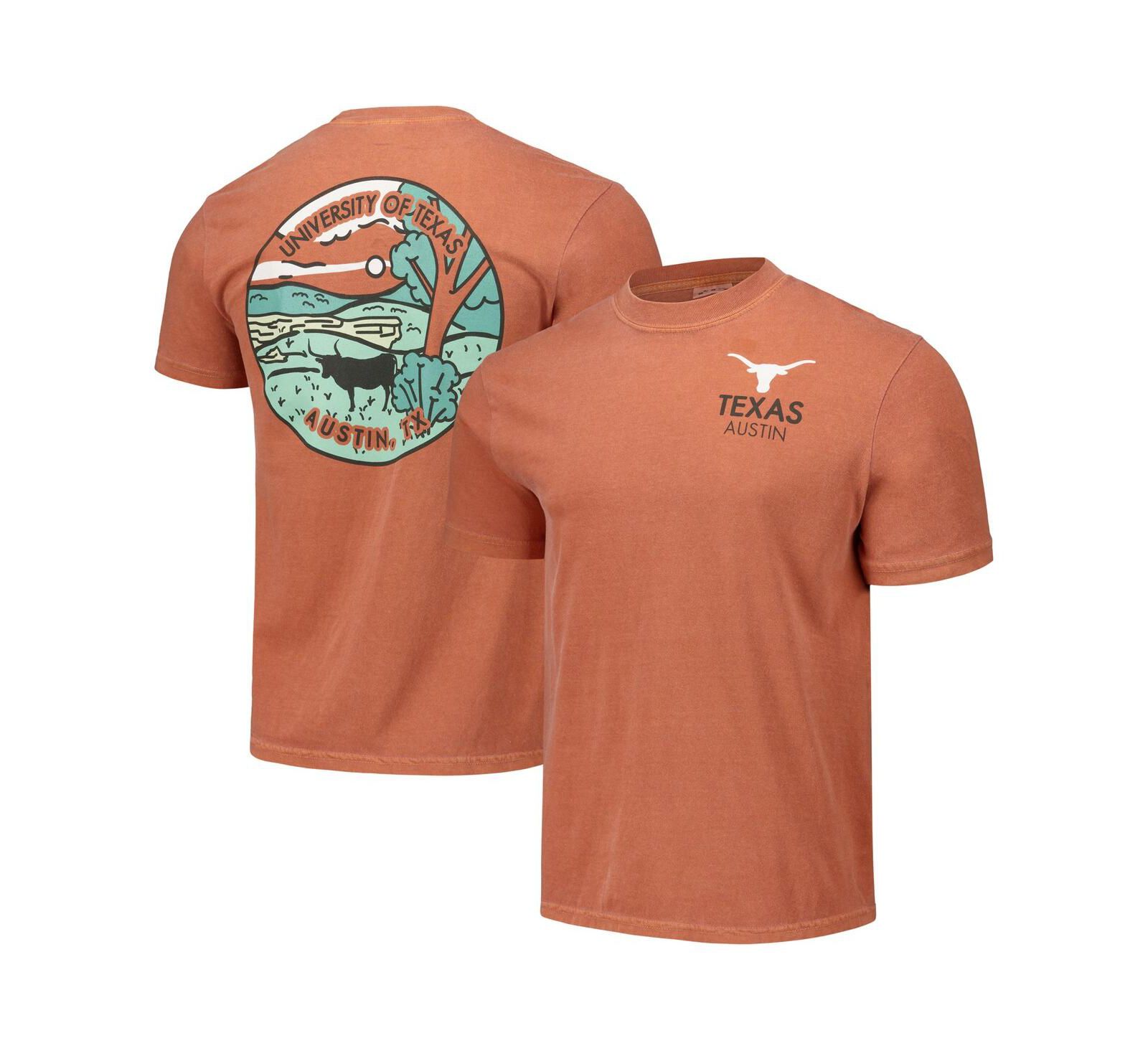 Image One Мужская и Женская футболка Texas Longhorns Burnt Orange