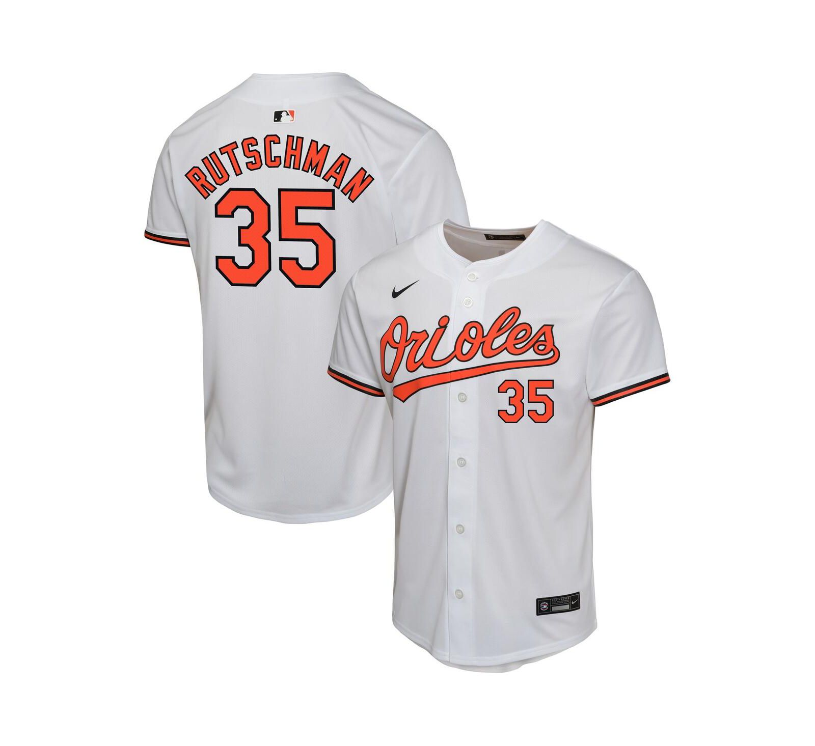 Джерси Nike Adley Rutschman White Baltimore Orioles Home Game Player для мальчиков и девочек
