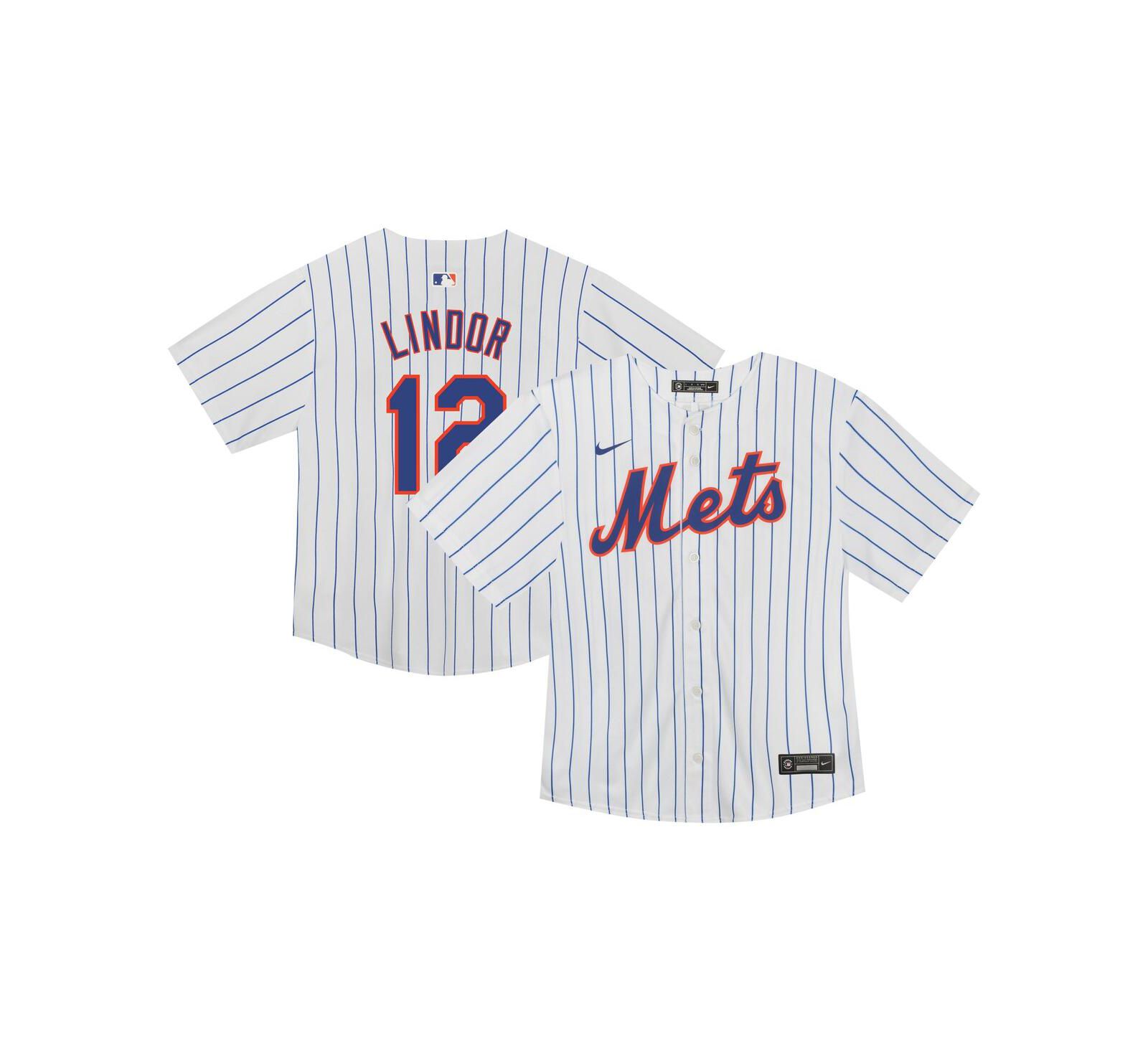 Детская джерси Nike Francisco Lindor White New York Mets Game Jersey