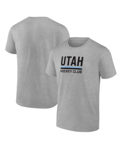 Fanatics Men's Heather Gray Utah Hockey Club Draft Logo T-Shirt