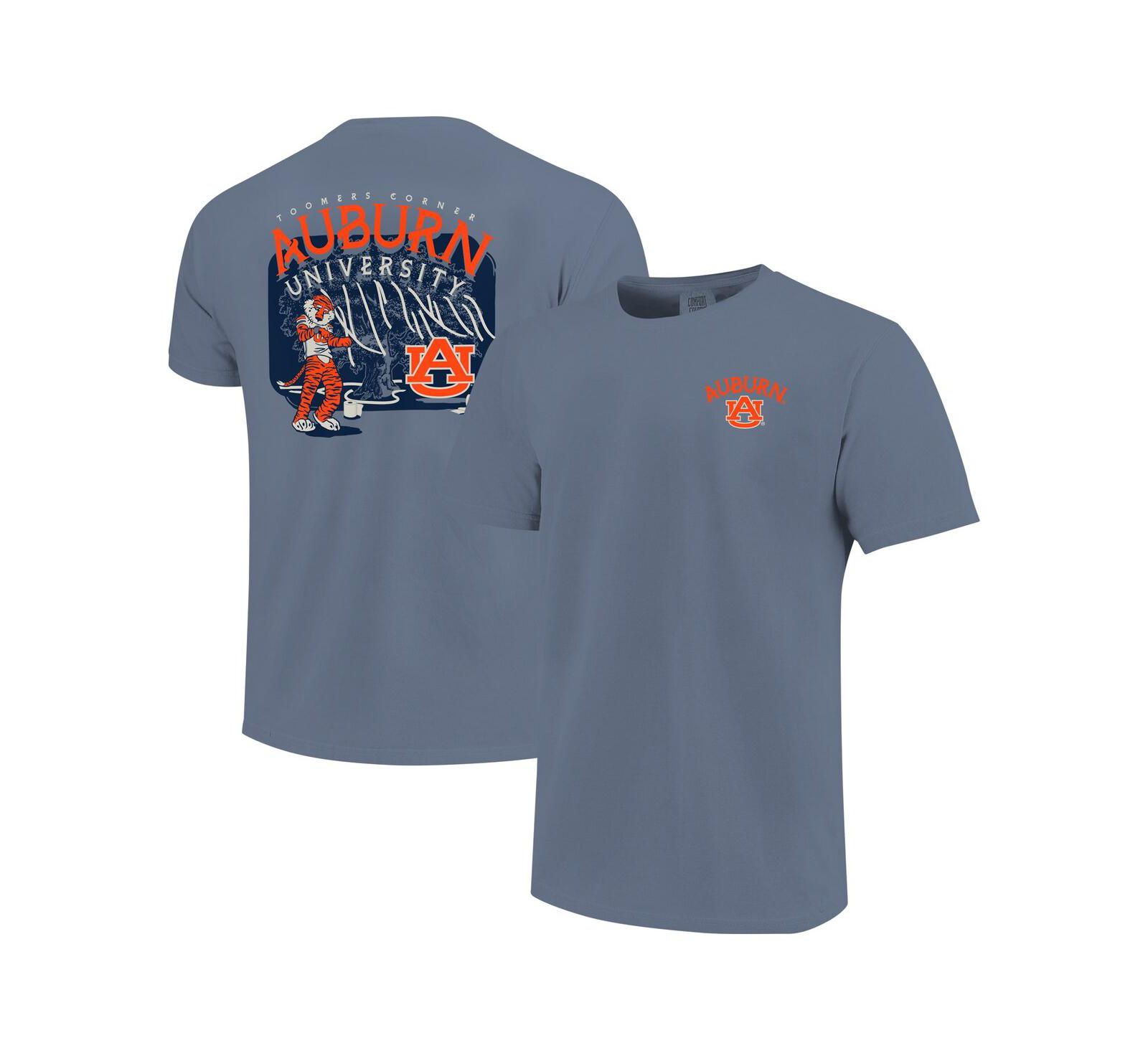 Футболка Image One Auburn Tigers Hyperlocal Comfort Colors для мальчиков и девочек синяя