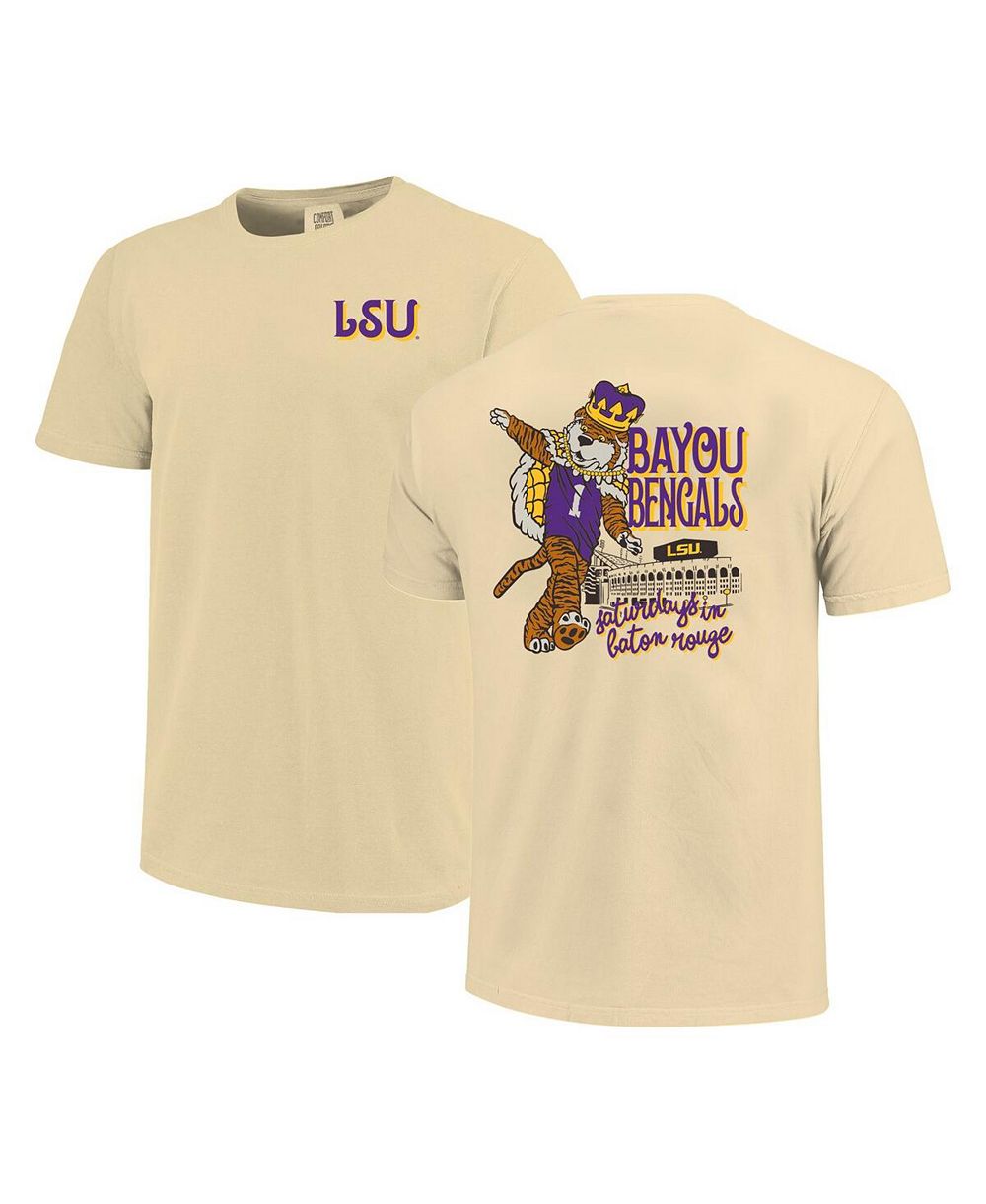 Image One Футболка для мальчиков и девочек Cream LSU Tigers Hyperlocal Comfort Colors