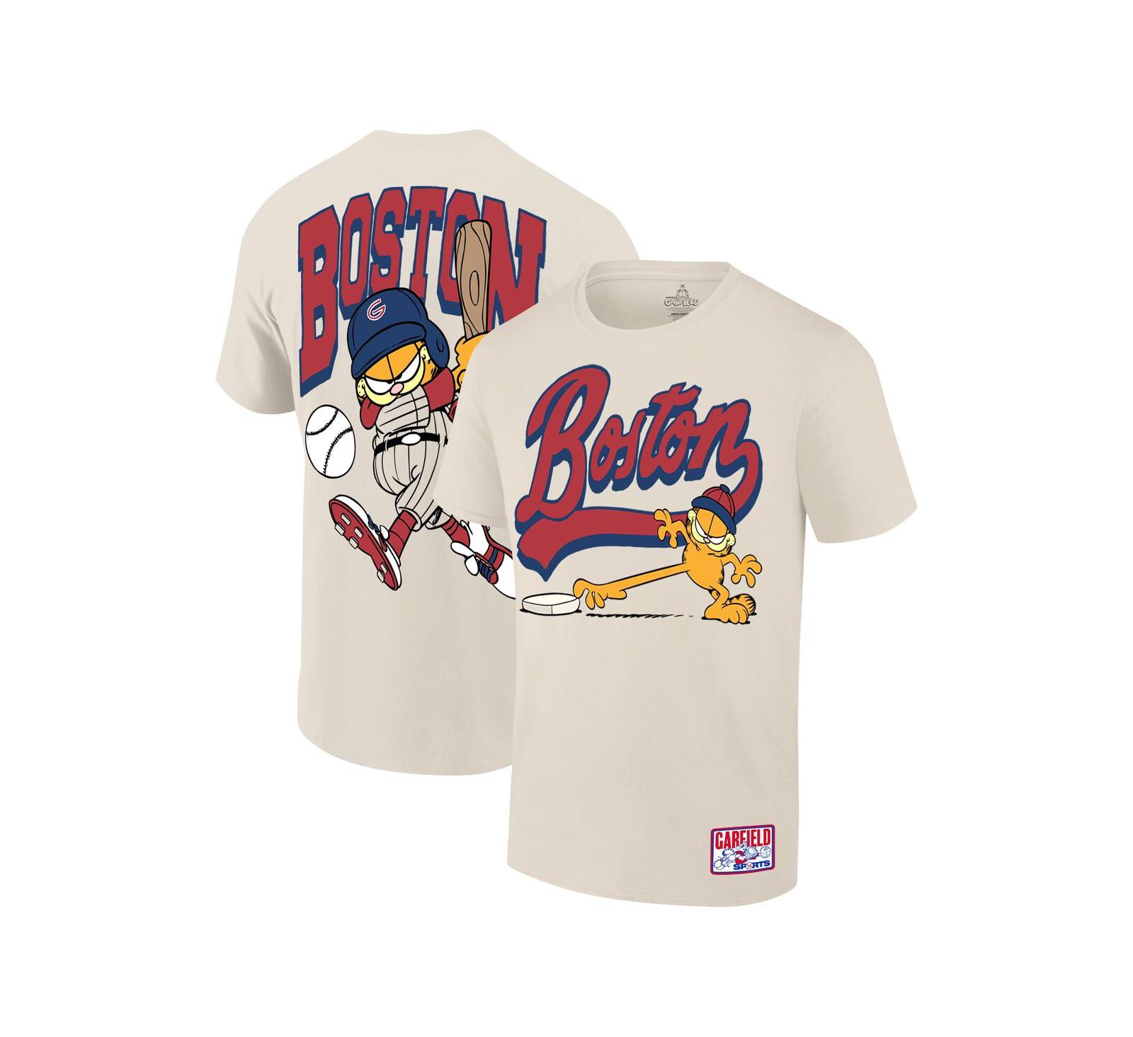 Мужская футболка Ripple Junction Cream Garfield Boston Baseball