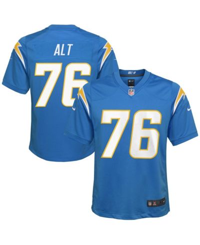 Детская джерси Nike Joe Alt Powder Blue Los Angeles Chargers 2024 NFL Draft First Round Pick Player Game Jersey