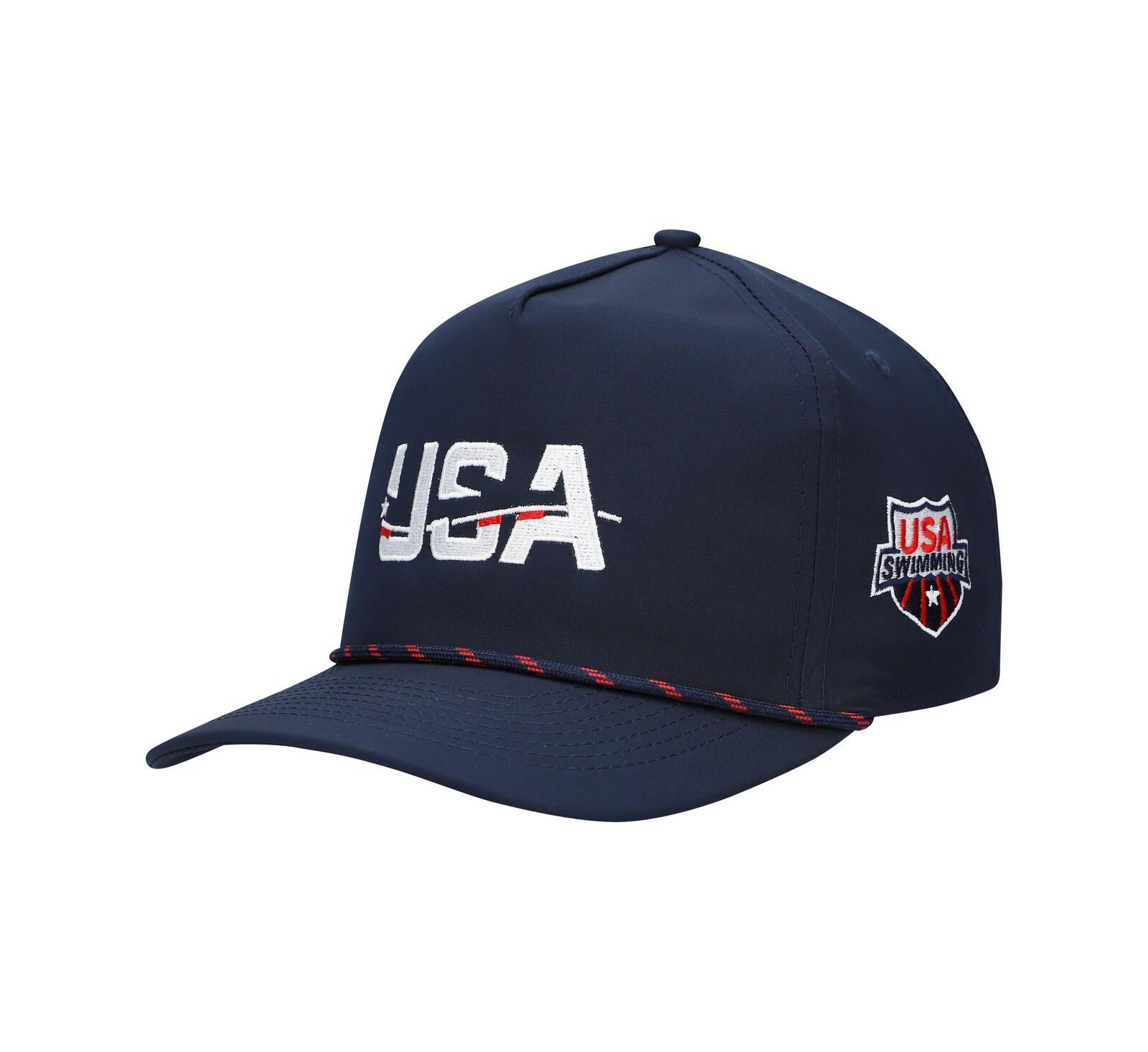 Imperial Men's Navy USA Swimming the Wrightson Rope Adjustable Hat