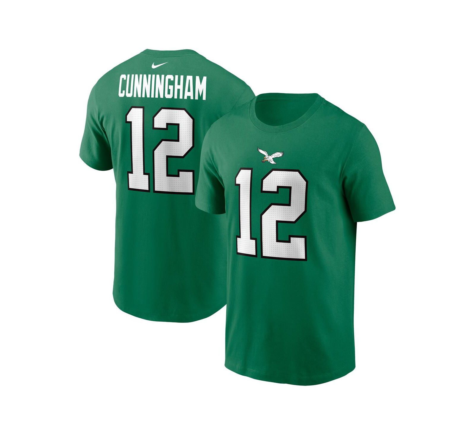 Мужская футболка Nike Randall Cunningham Philadelphia Eagles Retired Player Kelly Green