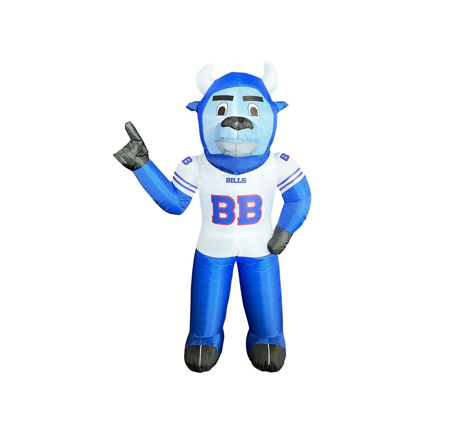 Logo Brands Buffalo Bills 6' Inflatable Mascot Lawn Ornament with LED Lights, Ages 8+