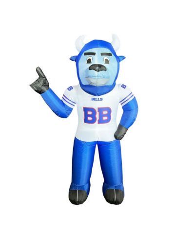 Logo Brands Buffalo Bills 6' Inflatable Mascot Lawn Ornament with LED Lights, Ages 8+