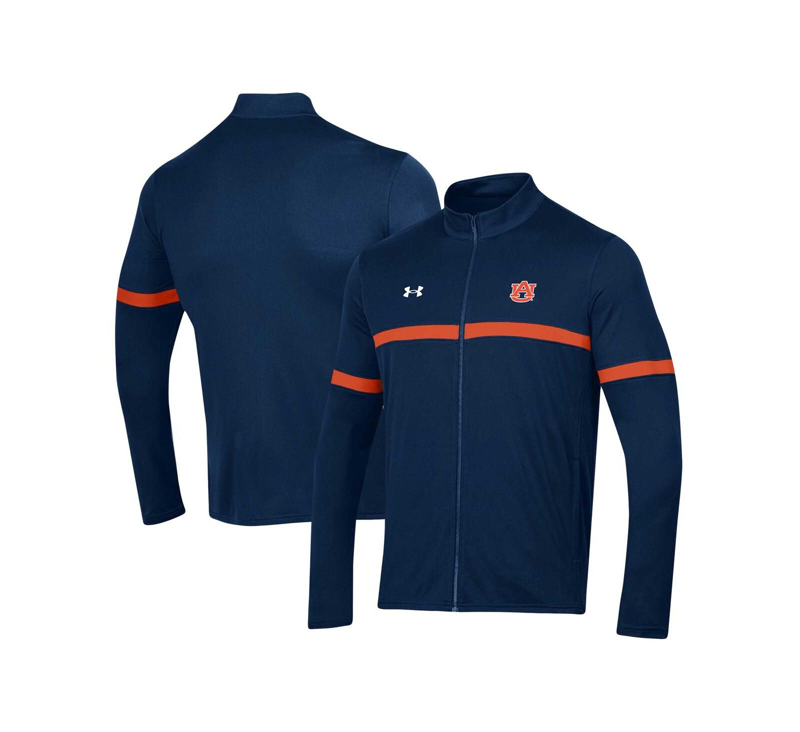 Мужская куртка Under Armour Navy Auburn Tigers 2023 Assist Warm Up Full-Zip