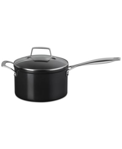 Le Creuset Essential Non-Stick Ceramic Saucepan with Glass Lid, 4-Quarts
