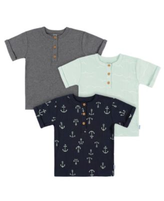 Детские футболки Gerber Baby Boys Short Sleeve T-Shirts, 3 Pack