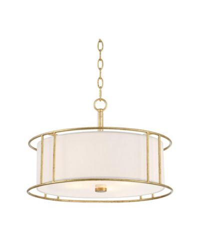 Possini Euro Design Pendant Chandelier 20" Wide Modern Metal Cage Frosted Glass 4-Light Fixture for Dining Room