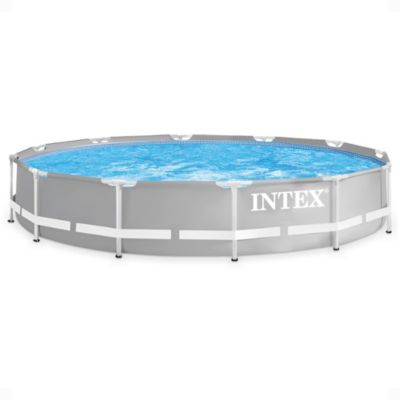 Intex круглый надземный бассейн Prism Frame 12 foot x 30 inch (без насоса)