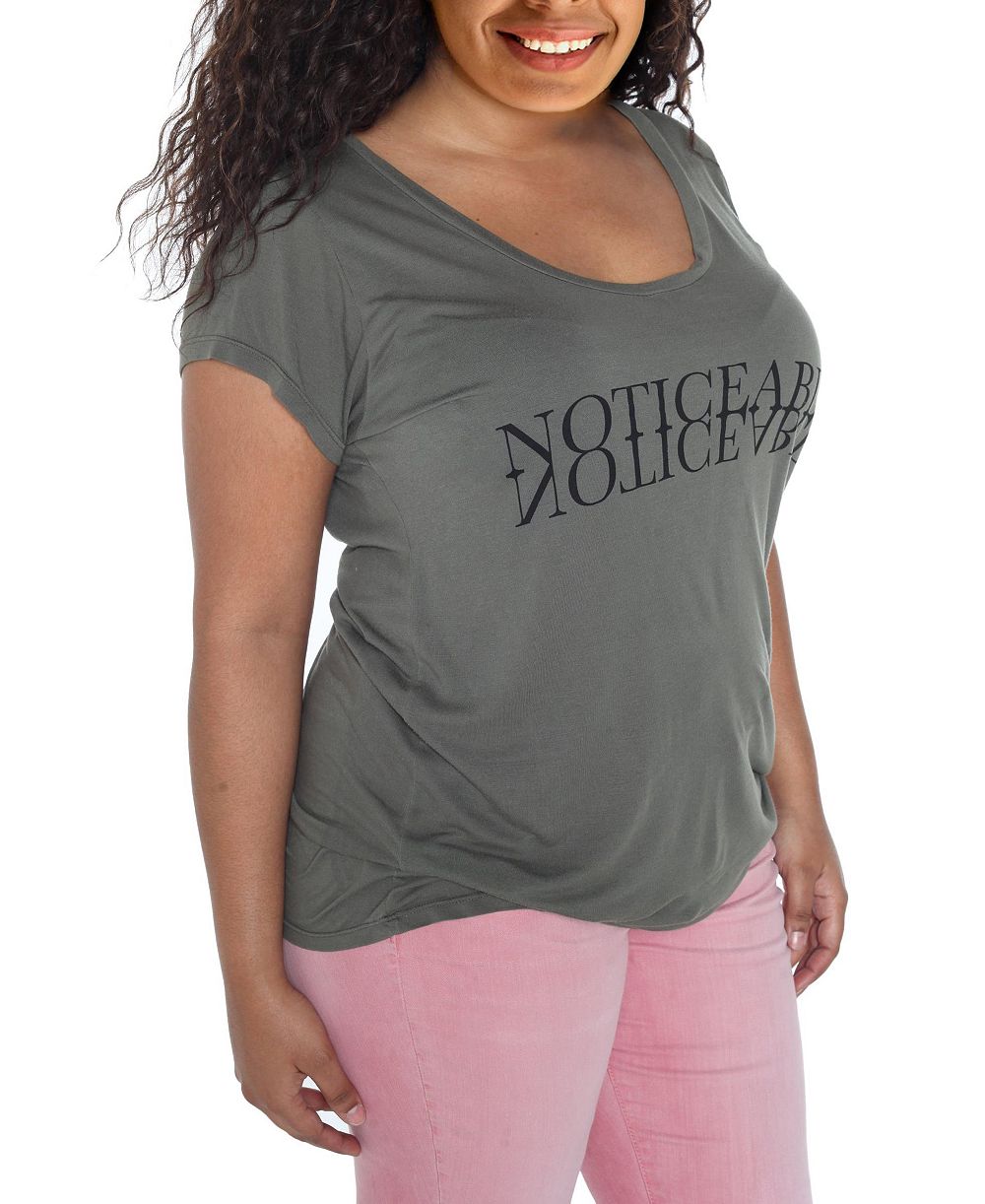SLINK Jeans Plus Size Scoop Neck Tee