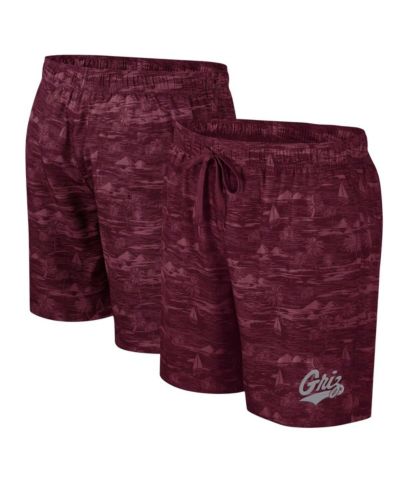 Colosseum Men's Maroon Montana Grizzlies Ozark Swim Shorts