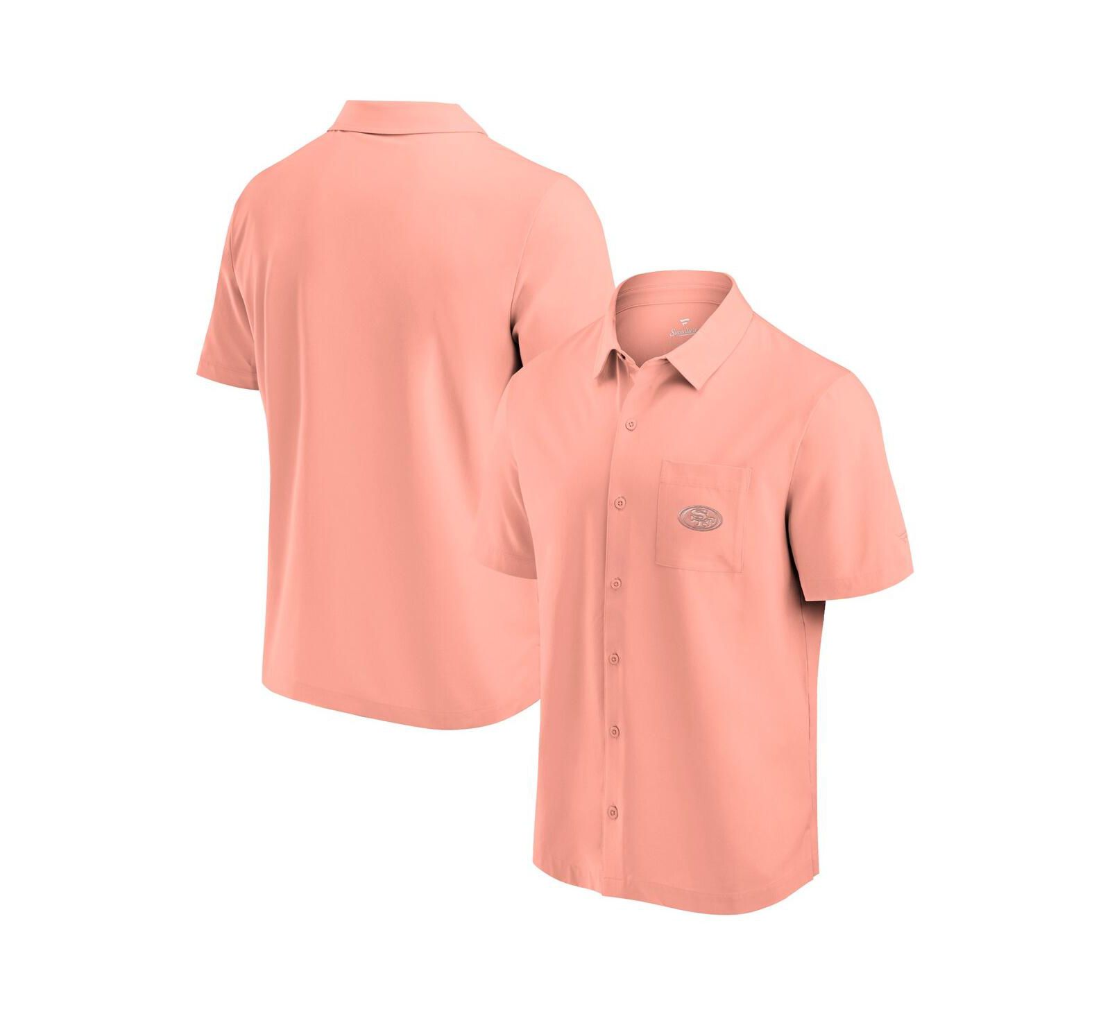 Fanatics Men's Coral San Francisco 49ers Front Office Button-Up Shirt
