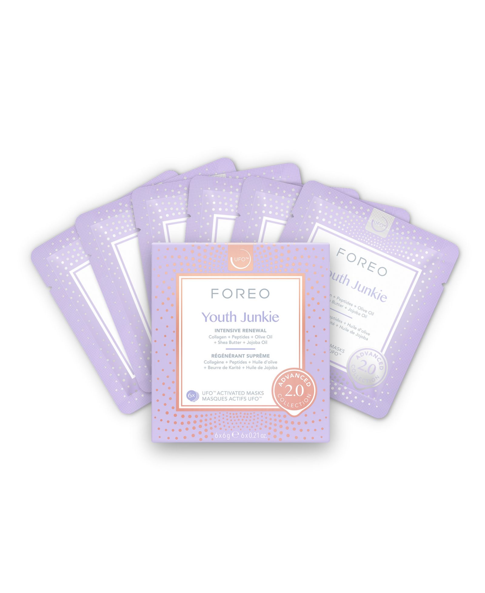 Foreo 2.0 UFO Youth Junkie Mask 6x6g