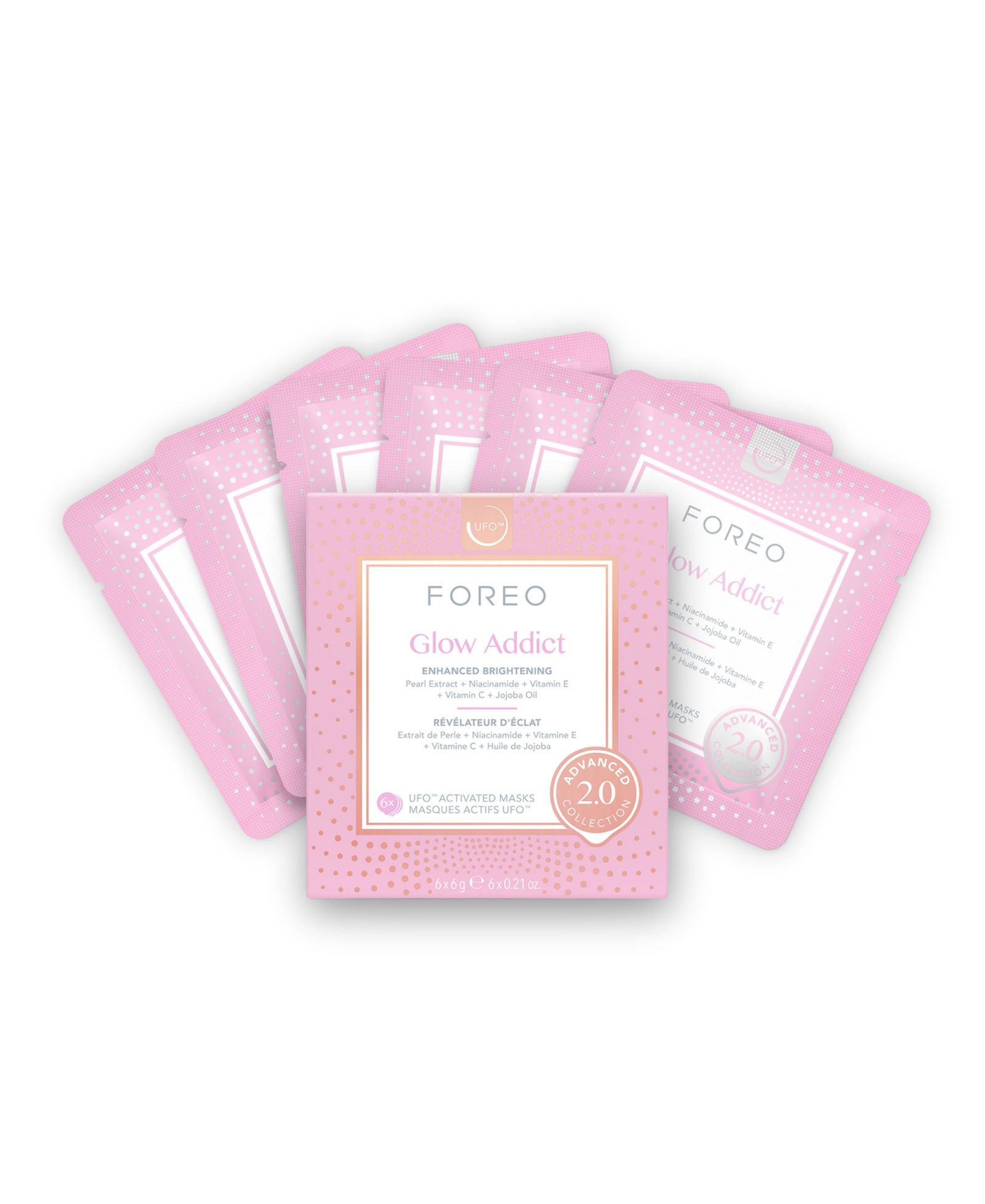 Foreo 2.0 UFO Glow Addict Mask 6x6g