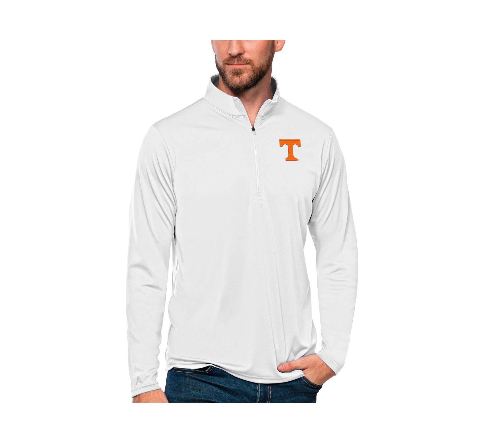 Мужская белая кофта Antigua Tennessee Volunteers Tribute Quarter-Zip