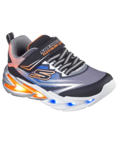 Skechers Little Kids S Lights: Flex-Glow кроссовки с подсветкой и ремешком