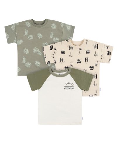Детские футболки Gerber Toddler Boys Short Sleeve 3 Pack