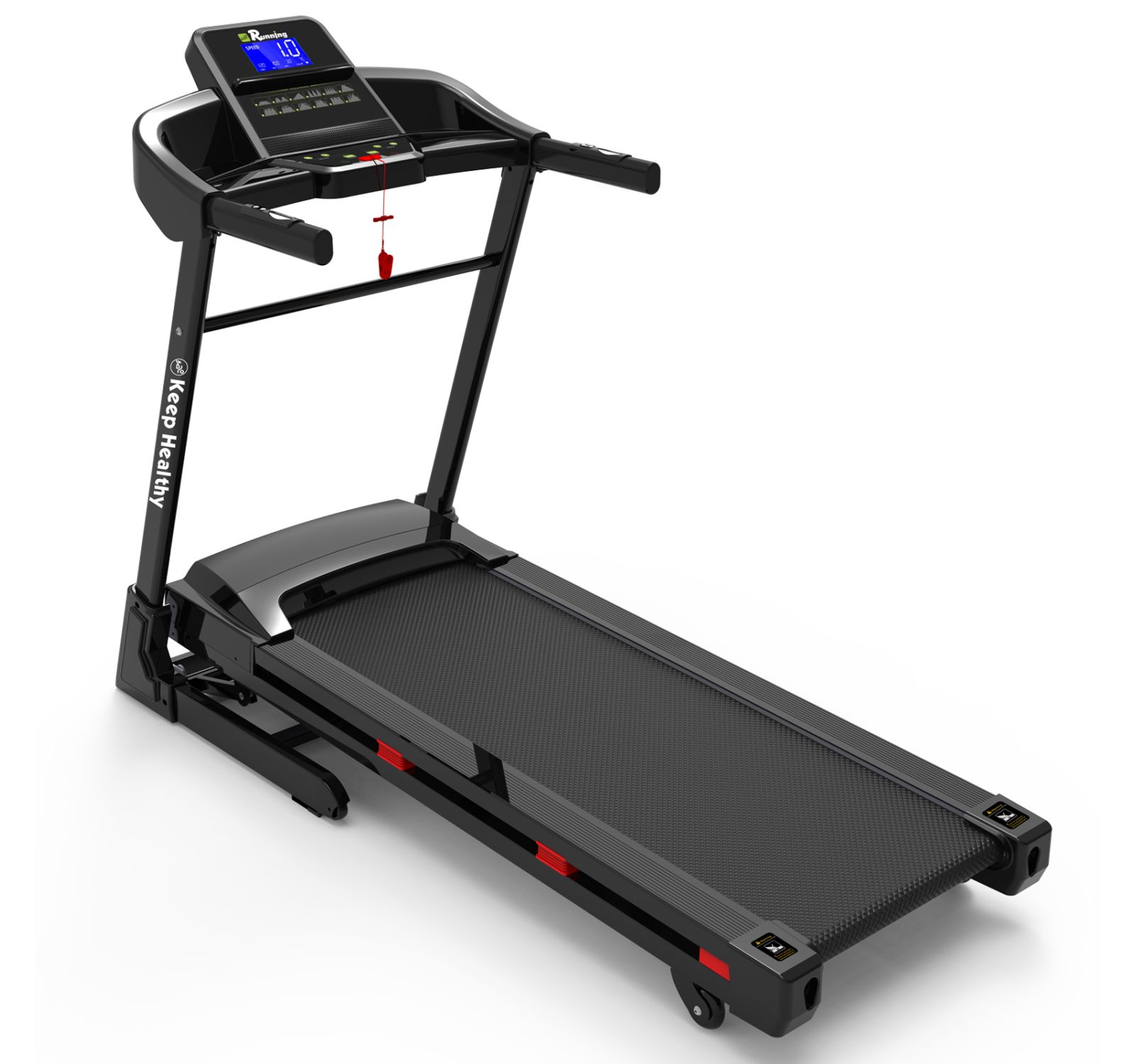Streamdale 3.5HP Foldable Treadmill with Bluetooth, Shock Absorption, and APP