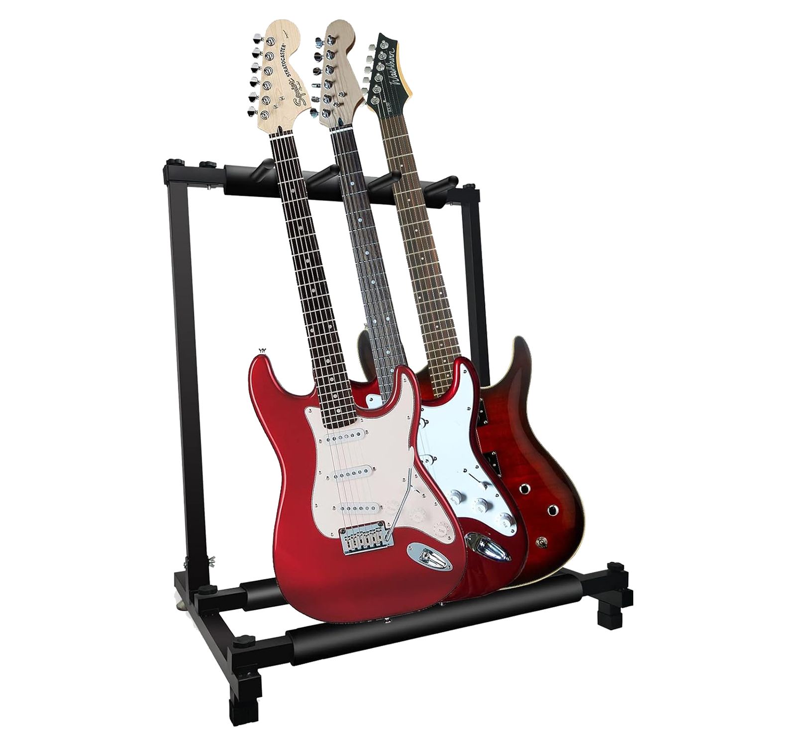 5 Core Foldable 3-Guitar Metal Rack Stand