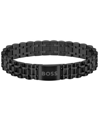 Мужской браслет Hugo Boss Owan с черной сталью и ионным напылением