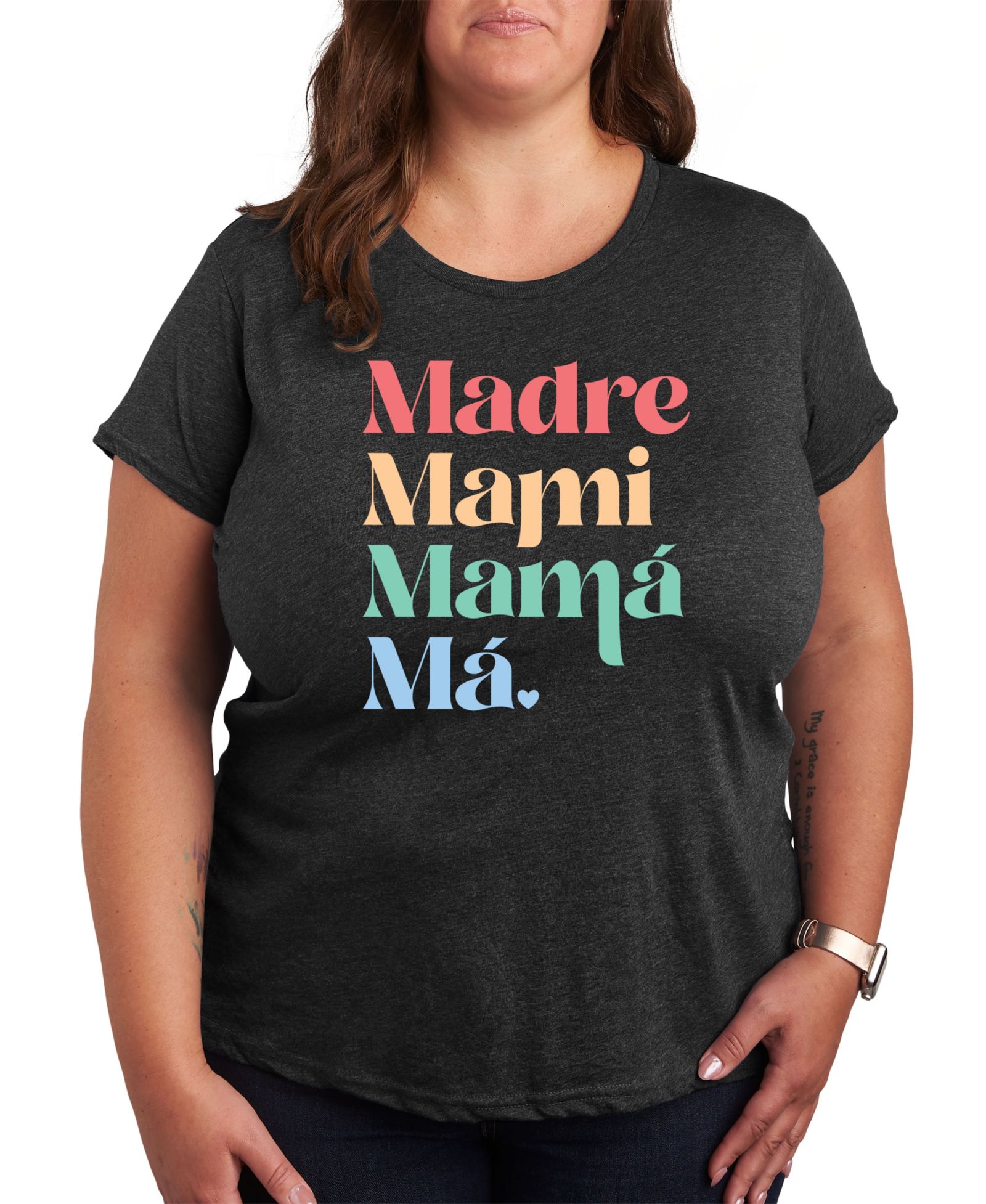 Hybrid Apparel Madre Mami Mama Plus Size Graphic Tee