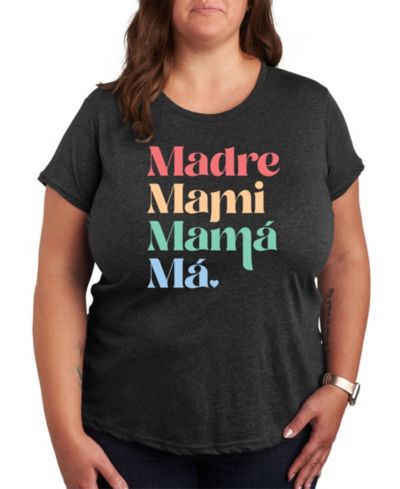 Hybrid Apparel Madre Mami Mama Plus Size Graphic Tee