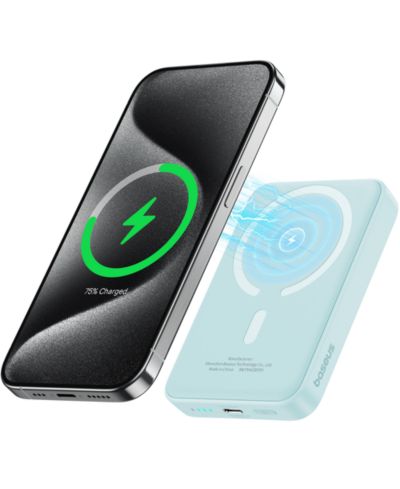 Беспроводной портативный аккумулятор Baseus Magnetic Power Bank 5000mAh MagSafe фиолетовый
