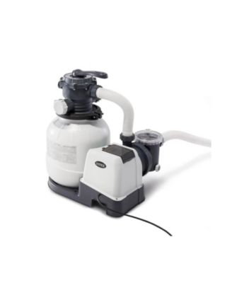 Intex 2100 GPH Above Ground Pool Sand Filter Pump w/ Deluxe Pool Maintenance Kit