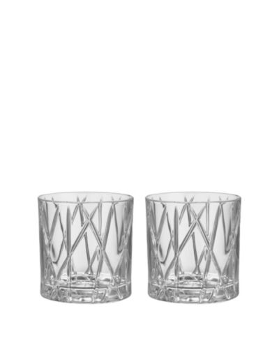 Orrefors City Old Fashioned Barware Set of 2