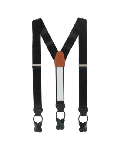 TRAFALGAR Мужские шелковые подтяжки Dutton Solid Color с кнопками