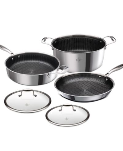 Hell's Kitchen Ceramic Hybrid 5-Pc. Nonstick  Cookware Set