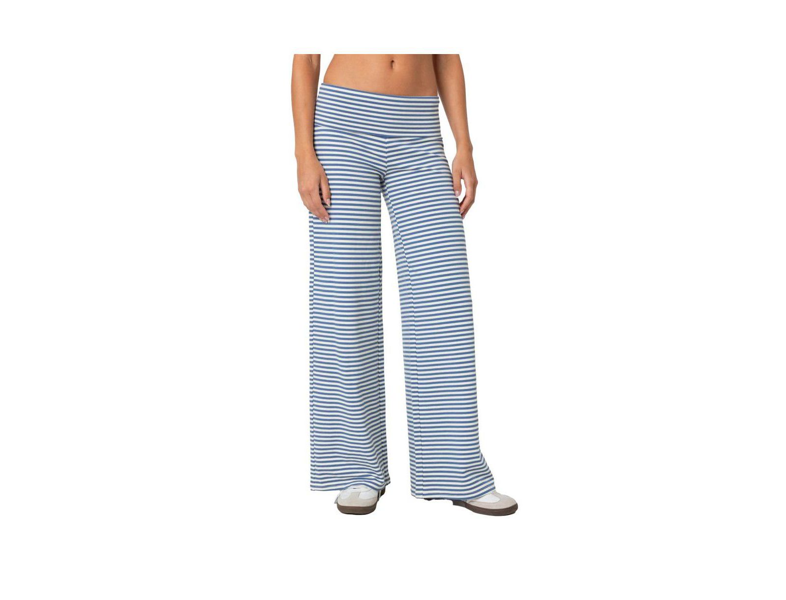 Edikted Women's Lilah Striped Fold Over Pants