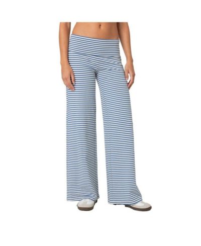Edikted Женские брюки Lilah Striped Fold Over