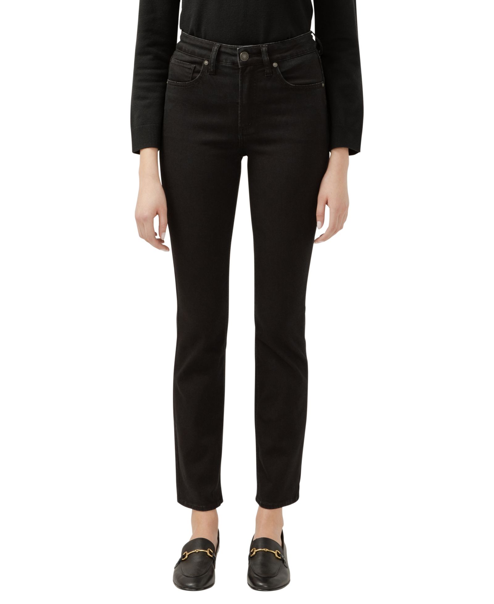 Silver Jeans Co. Women's Avery High Rise Curvy Fit Straight Jeans