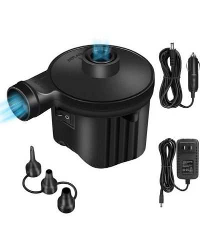 Cowin Electric Air Pump Portable Inflator Deflator with 3 Nozzles 110V AC /12V