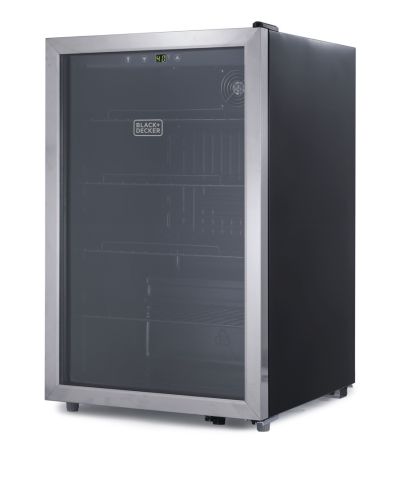 Мини-холодильник BLACK+DECKER на 4.4 Cu. Ft., вместимость 160 банок, BDB44LS