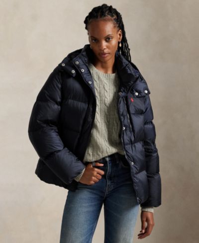 Женская водонепроницаемая стеганая куртка Polo Ralph Lauren с длинным рукавом