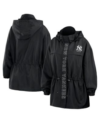 Женская ветровка-худи WEAR by Erin Andrews New York Yankees, черная, на молнии