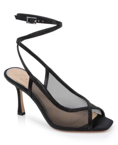 Jewel Badgley Mischka Women's Tamera Mesh Open Toe Sandals