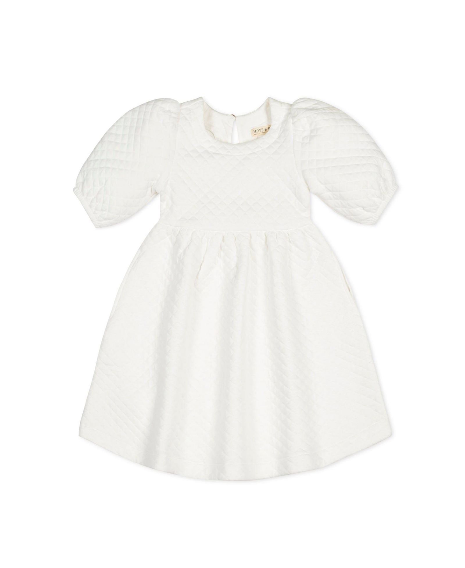 Детское платье Hope & Henry Quilted Puff Sleeve для девочек
