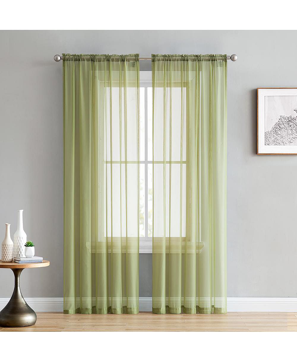 Комплект из 2 штук прозрачных штор HLC.me Sheer Voile Window Curtain Sheer Panels