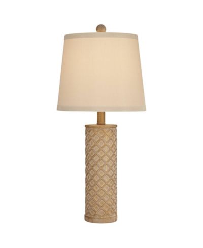 360 Lighting Gisele Cottage настольная лампа 24" Gold Wash Lattice Column