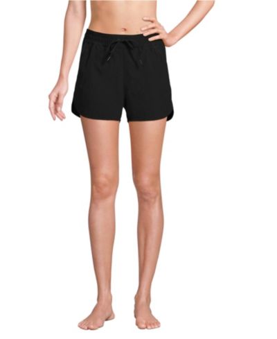 Lands' End Women's 3" Packable Cover-up Swim Shorts